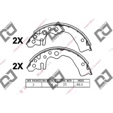 BS1129 DJ PARTS Комплект тормозных колодок