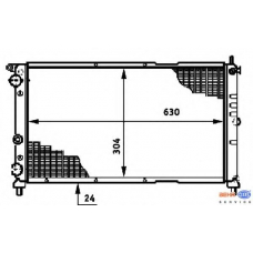 8MK 376 717-311 HELLA Радиатор, охлаждение двигателя