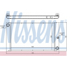 60767 NISSENS Радиатор, охлаждение двигателя