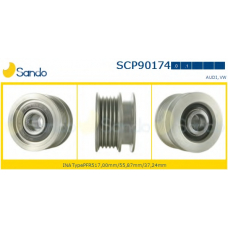 SCP90174.1 SANDO Ременный шкив, генератор