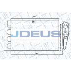 RA2210320 JDEUS Теплообменник, отопление салона