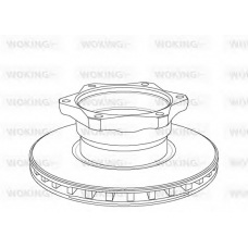 NSA1052.20 WOKING Тормозной диск