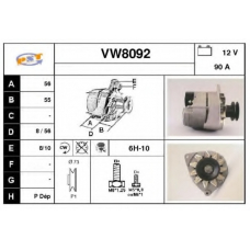 VW8092 SNRA Генератор