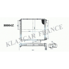 80004z KLAXCAR FRANCE Радиатор, охлаждение двигателя