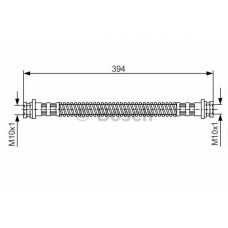 1 987 481 123 BOSCH Тормозной шланг
