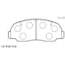 KD3392 ASIMCO Комплект тормозных колодок, дисковый тормоз