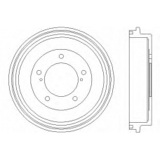 61254 PAGID Тормозной барабан