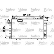 734819 VALEO Радиатор, охлаждение двигателя