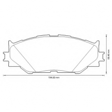 572620B BENDIX Комплект тормозных колодок, дисковый тормоз