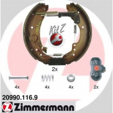 20990.116.9 ZIMMERMANN Комплект тормозных колодок