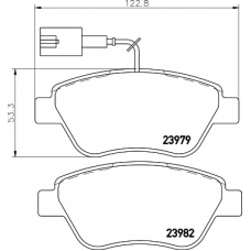 T2003 PAGID Комплект тормозных колодок, дисковый тормоз