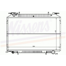 62957 NISSENS Радиатор, охлаждение двигателя