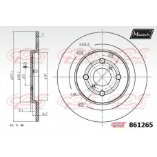 861265.6060 MAXTECH Тормозной диск