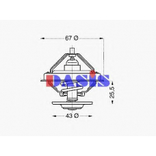 751871N AKS DASIS Термостат, охлаждающая жидкость