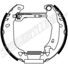 6148 TRUSTING Комплект тормозных колодок
