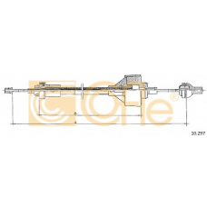 10.297 COFLE Трос, управление сцеплением