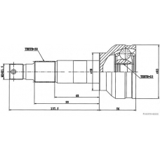 J2827003 HERTH+BUSS JAKOPARTS Шарнирный комплект, приводной вал
