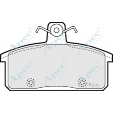 PAD1108 APEC Комплект тормозных колодок, дисковый тормоз