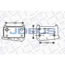 417M25 JDEUS масляный радиатор, двигательное масло