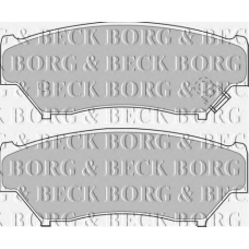 BBP1184 BORG & BECK Комплект тормозных колодок, дисковый тормоз
