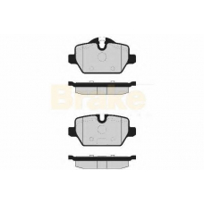 PA1662 BRAKE ENGINEERING Комплект тормозных колодок, дисковый тормоз