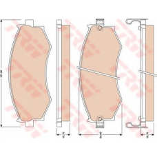 GDB1016 TRW Комплект тормозных колодок, дисковый тормоз