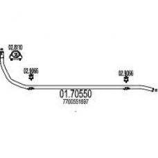 01.70550 MTS Труба выхлопного газа