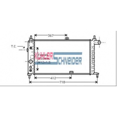 0603301 KUHLER SCHNEIDER Радиатор, охлаждение двигател