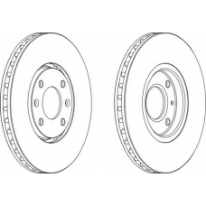 DDF841-1 FERODO Тормозной диск