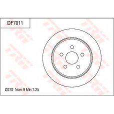DF7011 TRW Тормозной диск