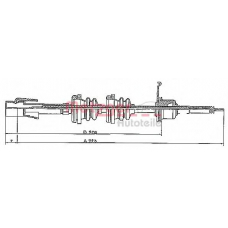 S 31024 METZGER Тросик спидометра