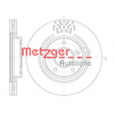 6110250 METZGER Тормозной диск