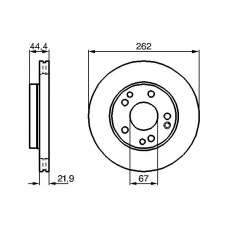 0 986 478 330 BOSCH Тормозной диск