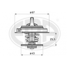 350183 ERA Термостат, охлаждающая жидкость