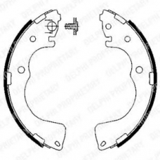 LS1904 DELPHI Комплект тормозных колодок