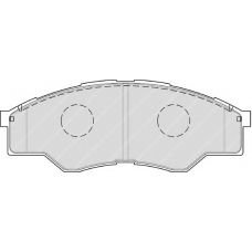 FDB1887 FERODO Комплект тормозных колодок, дисковый тормоз