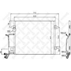 10-45024-SX STELLOX Конденсатор, кондиционер