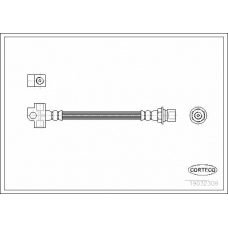 19032309 CORTECO Тормозной шланг