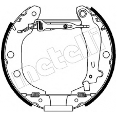 51-0096 METELLI Комплект тормозных колодок