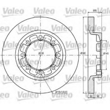 187038 VALEO Тормозной диск