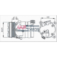 8409501 KUHLER SCHNEIDER Компрессор, кондиционер