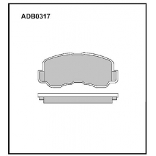 ADB0317 Allied Nippon Тормозные колодки