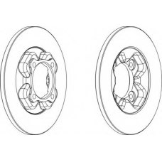DDF113 FERODO Тормозной диск
