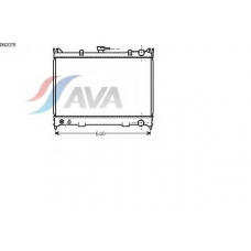 DN2078 AVA Радиатор, охлаждение двигателя