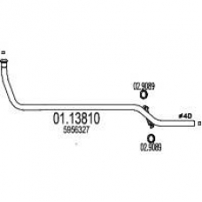 01.13810 MTS Труба выхлопного газа