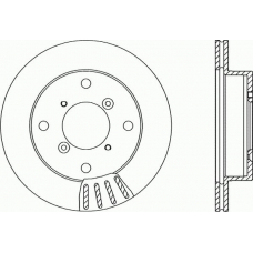 BDR1505.20 OPEN PARTS Тормозной диск