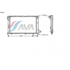 FT2092 AVA Радиатор, охлаждение двигателя
