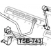 TSB-743 FEBEST Опора, стабилизатор