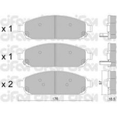 822-719-0 CIFAM Комплект тормозных колодок, дисковый тормоз