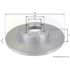 ADC0438 COMLINE Тормозной диск